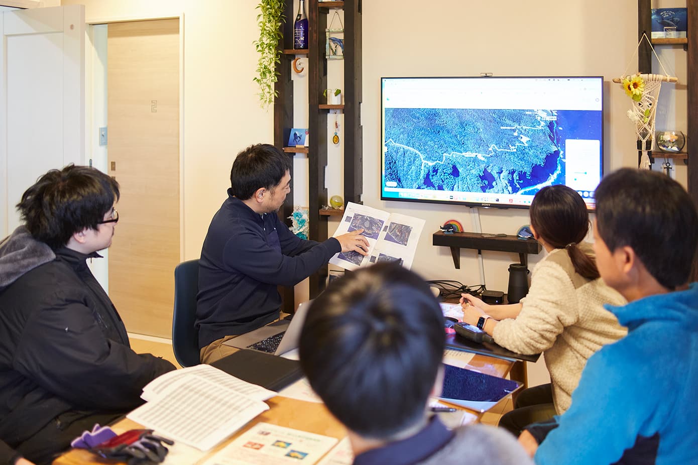 朝のミーティング