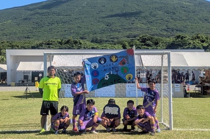 フラッグと写真